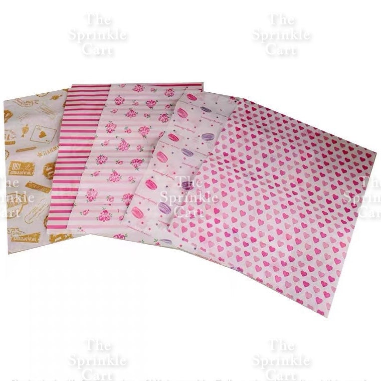 Bento Cake Box Clamshell Wax Paper Non grease Food Wrapper TSC