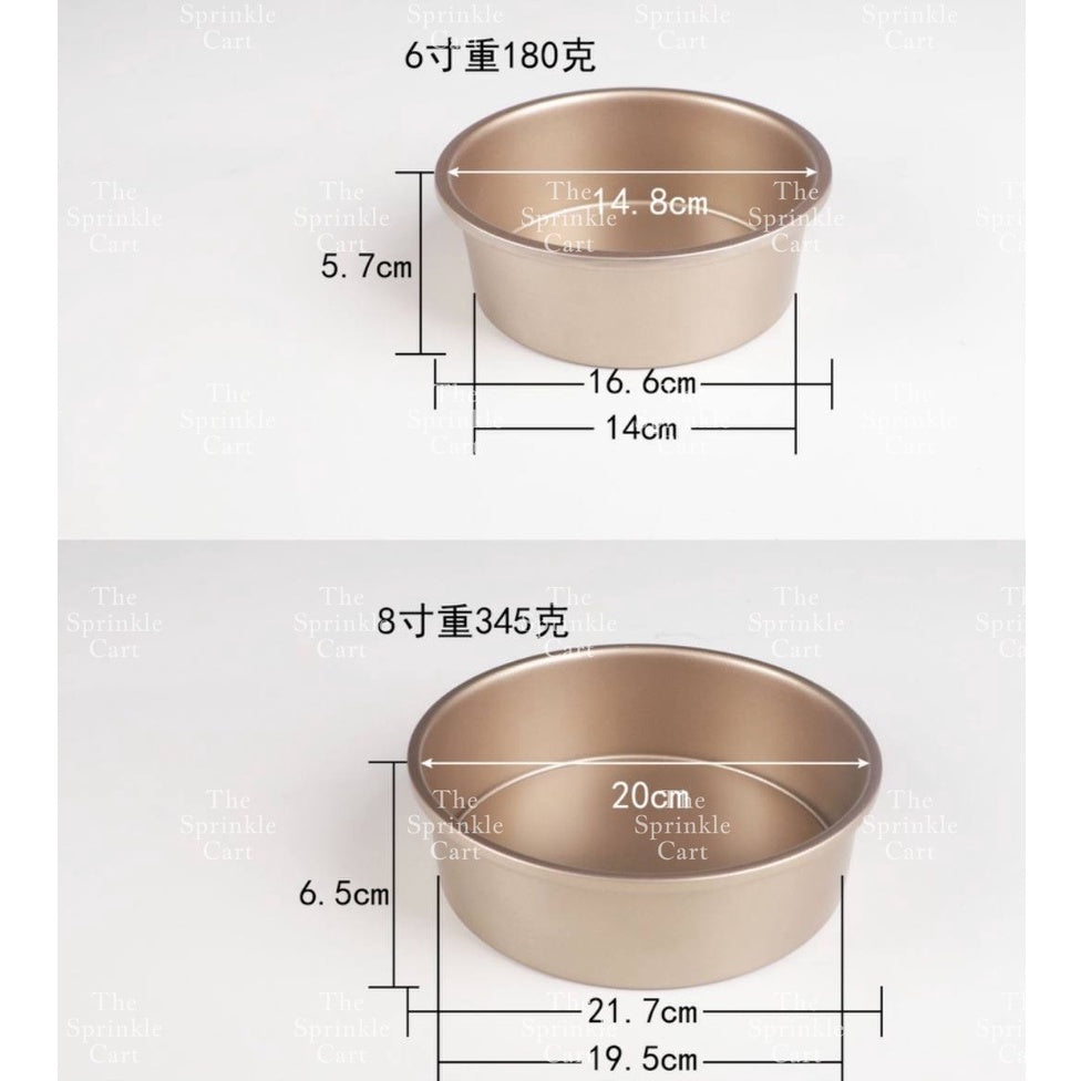 Non stick Golden Baking Pan Cupcake Molder Loaf Bento Pan Cake Japanese Cheesecake TSC