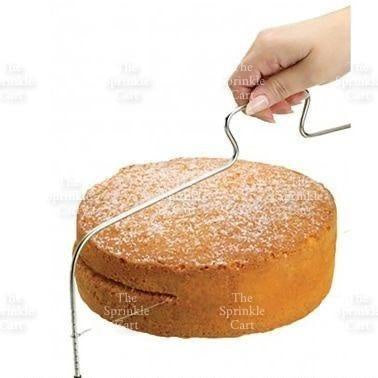 Cake Slicer Leveler Adjustable Wire Slicer Stainless Steel Dough Cutter