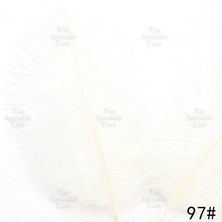 Colored Ostrich Goose Feather for DIY and Cake Decoration TSC