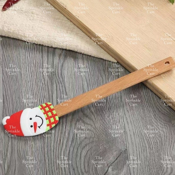 High Quality Silicone Spatula with Wooden Handle for Pastry Baking and Kitchen Tool TSC