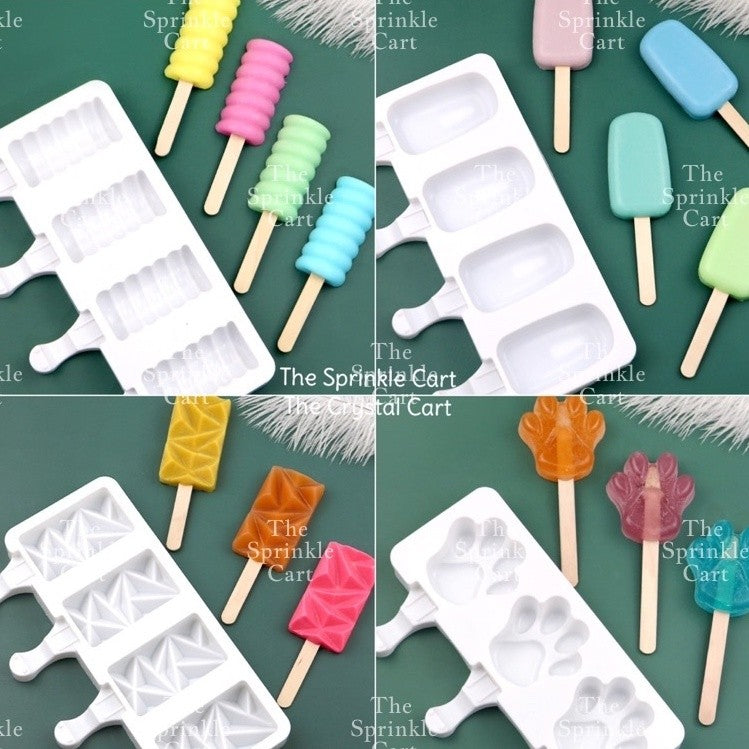 Popsicle Cakesicle Cakepop Ice Cream Silicone Molder and Packaging Supplies Stick OPP TSC