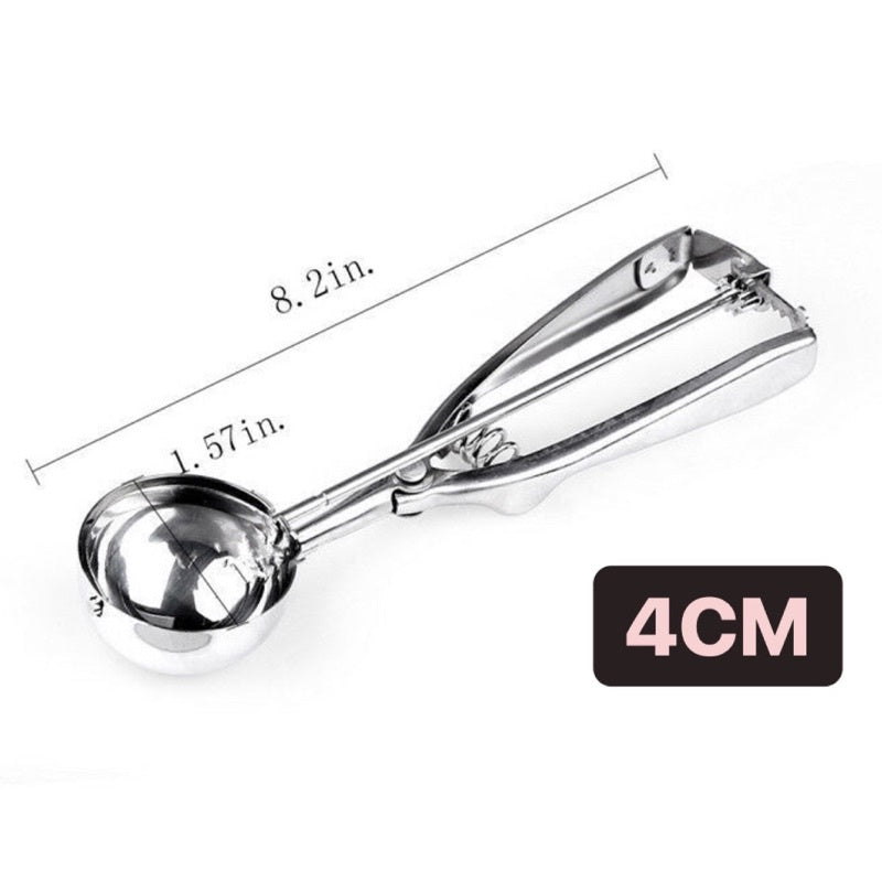 Ice Cream Scooper Stainless Steel Cookie Scooper Dessert