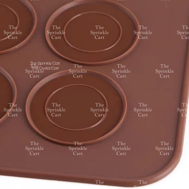 48-holes Macaron Silicone Baking Mat Oven-safe Non-Stick and Reusable TSC
