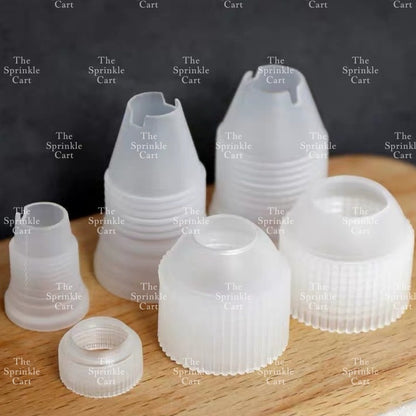 3pcs Small Medium Large Coupler Adaptor Nozzle Converter for Icing Pastry