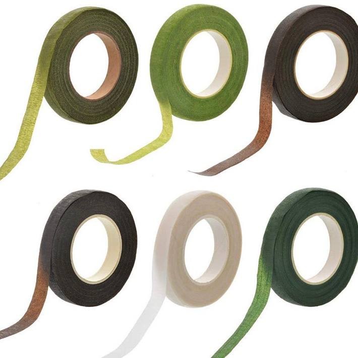 Waterproof Elastic Paper Floral Tape For DIY Flower Stem Leaves Arts and Decoration TSC