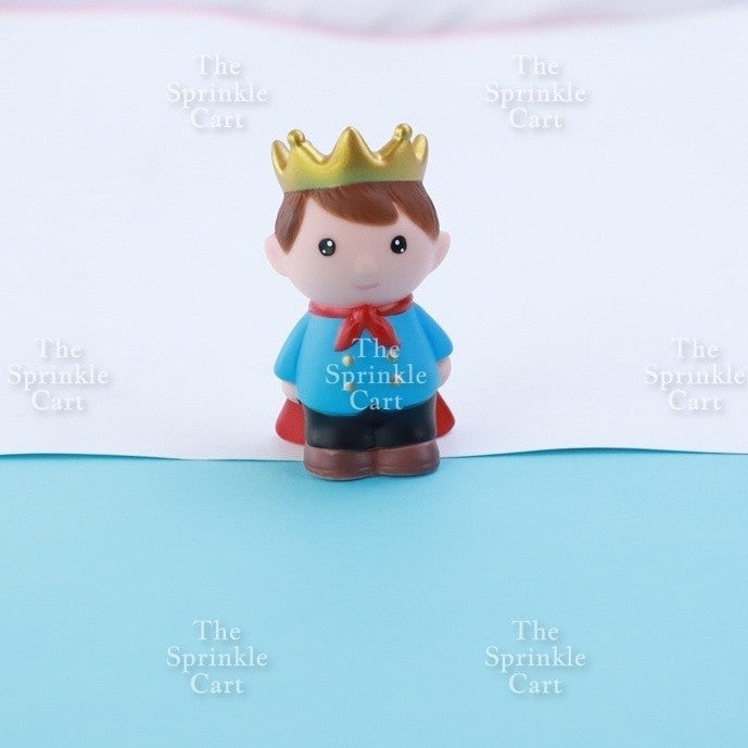 Castle Prince Princess Baby Cake Toy Acrylic and Paper Topper Decoration TSC