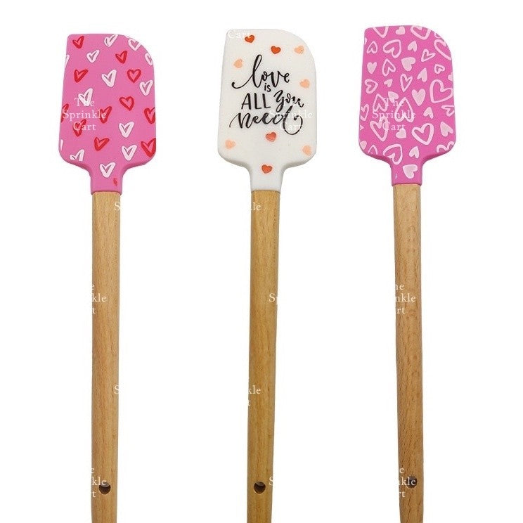 High Quality Silicone Spatula with Wooden Handle for Pastry Baking and Kitchen Tool TSC
