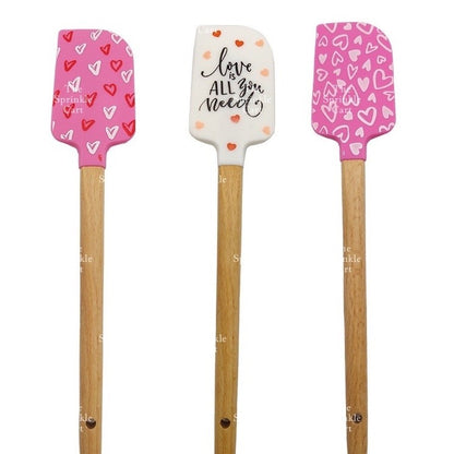 High Quality Silicone Spatula with Wooden Handle for Pastry Baking and Kitchen Tool TSC