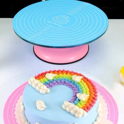 MAT ONLY Non-slip Round Turntable Silicone Mat for Cake Decoration TSC