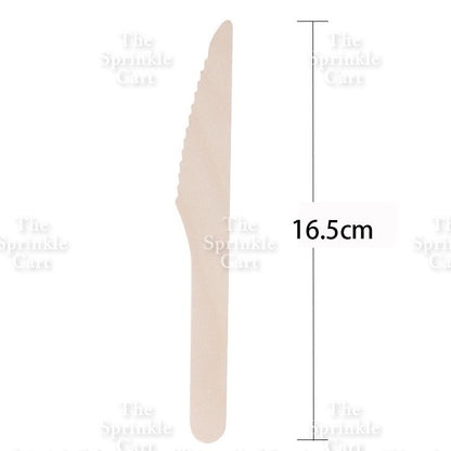 Wooden and Plastic Disposable Food Utensil Spoon Fork Knife Picks Barbeque Stick for Party Use TSC