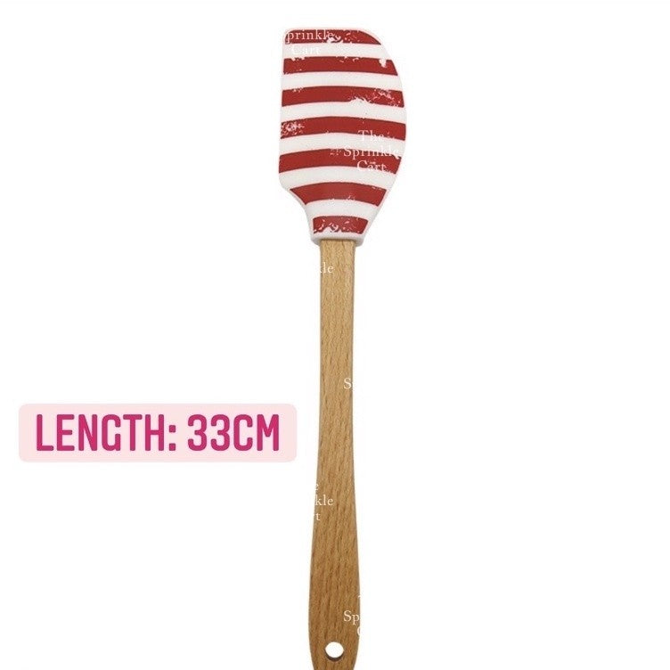 High Quality Silicone Spatula with Wooden Handle for Pastry Baking and Kitchen Tool TSC
