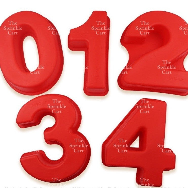 10-inch Silicone Number Cake Molder Oven safe Thick Baking Tool TSC