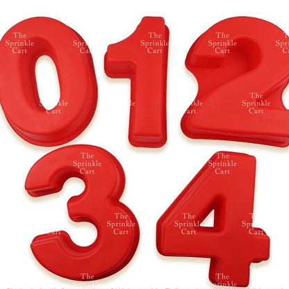 10-inch Silicone Number Cake Molder Oven safe Thick Baking Tool TSC