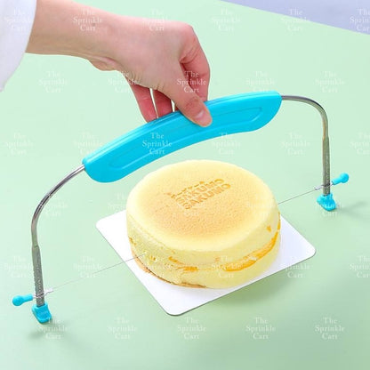 Colored Cake Slicer Leveler Adjustable Wire Slicer Stainless Steel Dough Cutter