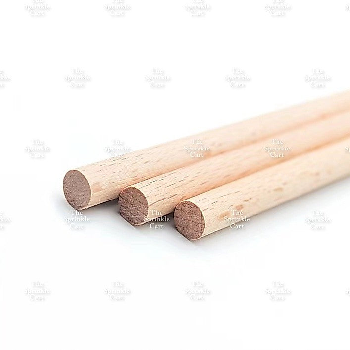 Wooden Cake Dowel Bamboo Support Individually Wrapped Boba Plastic Straw TSC