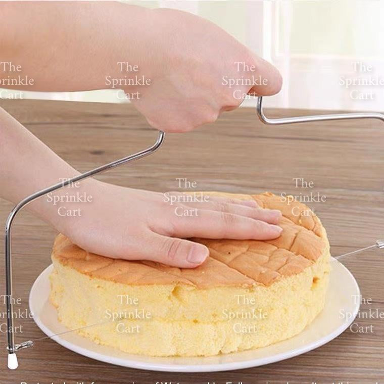 Cake Slicer Leveler Adjustable Wire Slicer Stainless Steel Dough Cutter