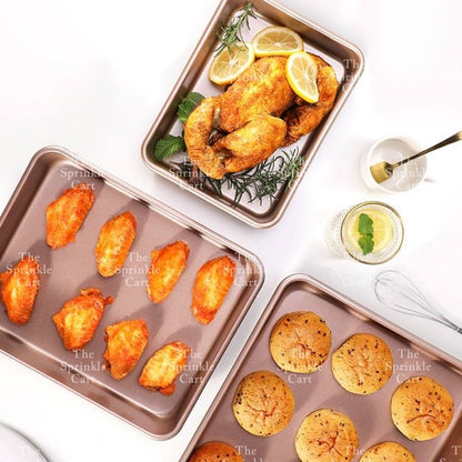 Non stick Golden Baking Pan Cupcake Molder Loaf Bento Pan Cake Japanese Cheesecake TSC