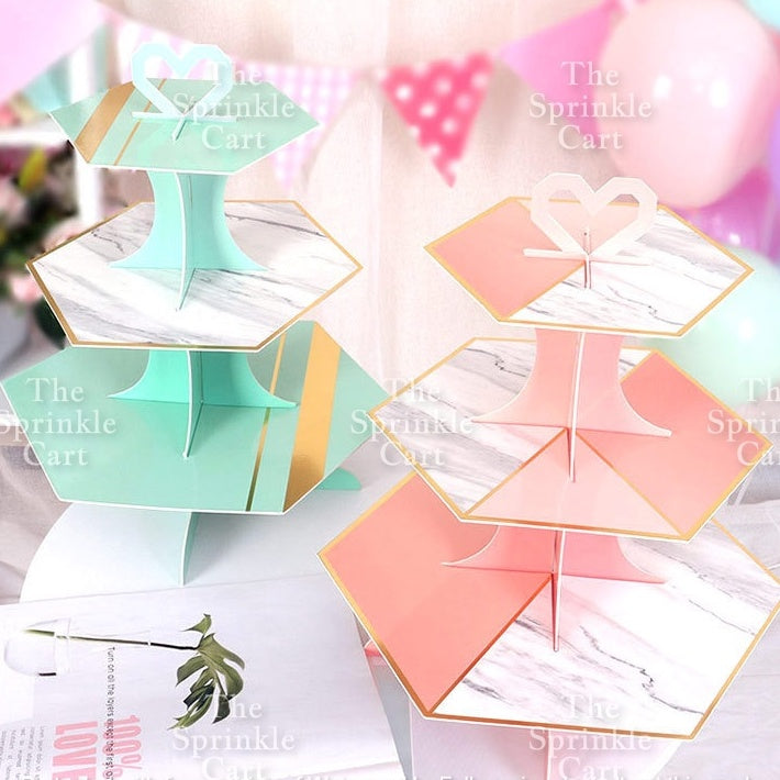 3-Layer Cupcake Stand Cake And Dessert Displays Birthday Party Celebration Themed Cupcake Holder
