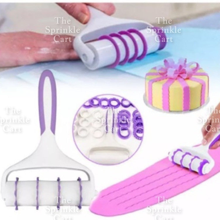 1 set Gumpaste Fondant Ribbon Cutter for Baking and DIY Arts & Crafts TSC