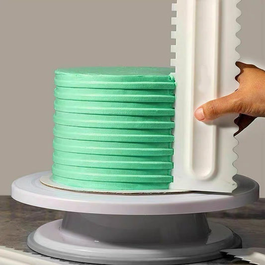 4pcs Cake Decorating Comb Smoother Scraper for Icing