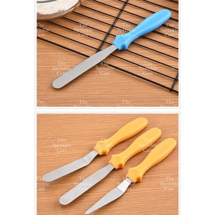 Offset Spatula Set Straight Angled Palette Knife for Baking and Cake Slicing Tool TSC