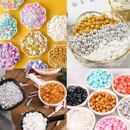 Edible Sprinkles Dragees Pearl Cake Decoration Sprinkle 50grams Confetti
