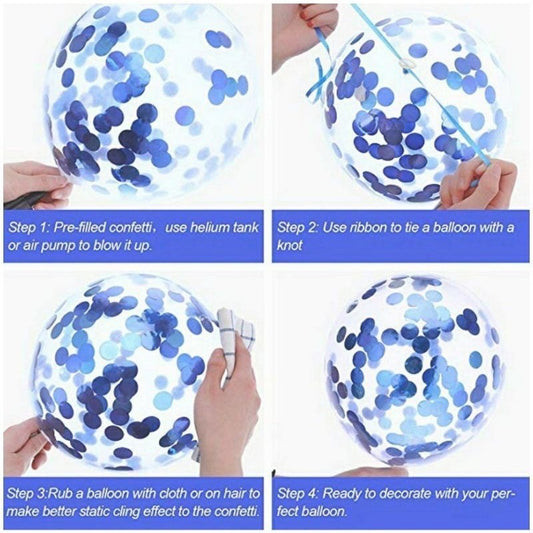 10pcs Set Metallic Confetti Party Balloon for Any Celebration TSC