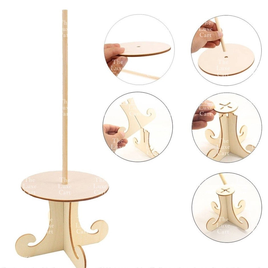 Wall Display Wooden Donuts Stand Holder Donut Sweets Doughnut Rack for Party Birthday Wedding