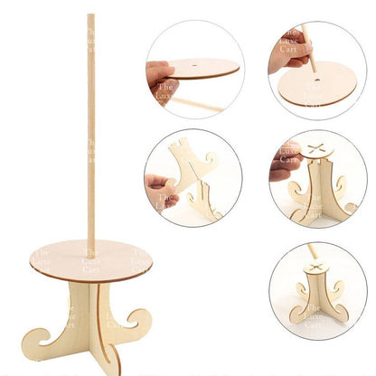 Wall Display Wooden Donuts Stand Holder Donut Sweets Doughnut Rack for Party Birthday Wedding