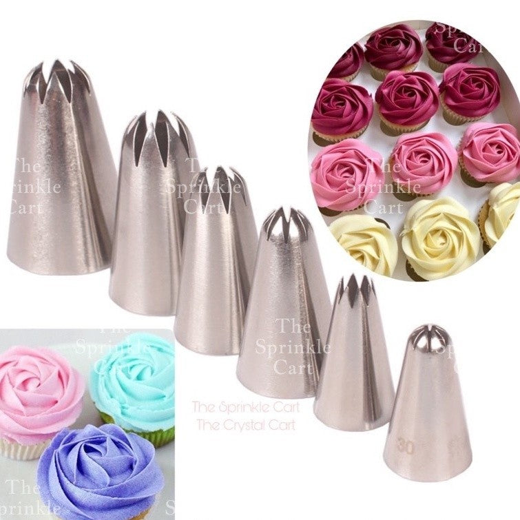 Rose Buttercream Nozzle Icing Piping Tip for Cake Pastry Decoration TSC