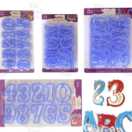 Big Size Uppercase Letter and Number Molder Cutter Set for Fondant Cake Decoration and DIY Craft TSC