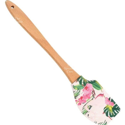 High Quality Silicone Spatula with Wooden Handle for Pastry Baking and Kitchen Tool TSC