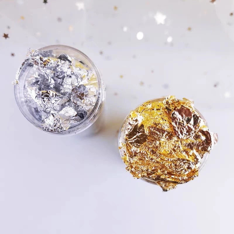 Leaf Flakes 2g Gold Silver Rosegold for Cake Decoration TSC