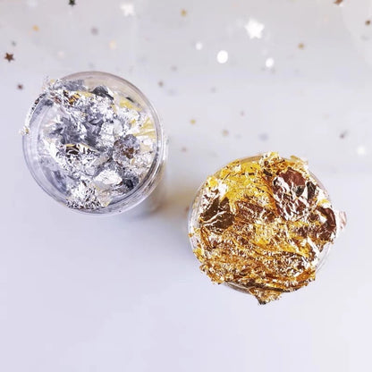Leaf Flakes 2g Gold Silver Rosegold for Cake Decoration TSC