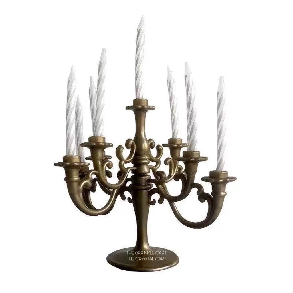 Chandelier Candelabra Cake Topper with Candles TSC