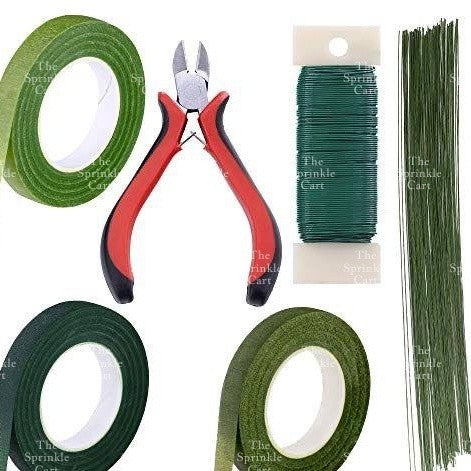 Thin Thick Floral Wire and Cutter Pliers TSC