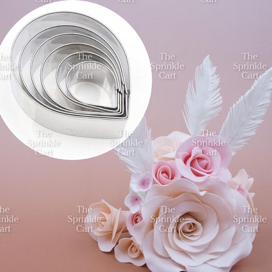 7pcs Stainless Steel Flower Petal Molder Cutter for Baking and DIY Craft Use TSC