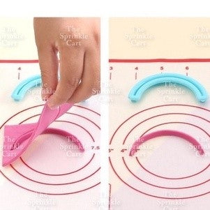 Rainbow Cutter for Cookie Dough Fondant Cake Decoration and DIY Craft TSC