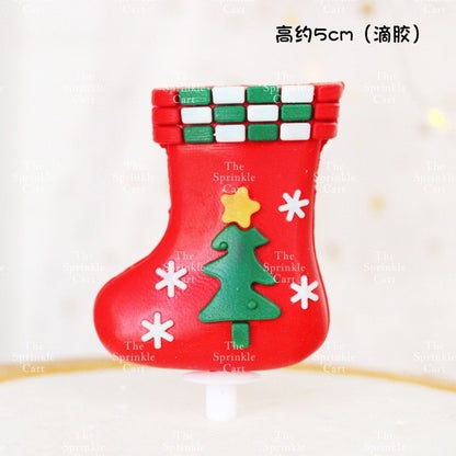 Christmas Cake Topper Polymer Ornament Decoration TSC