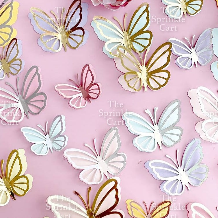 Leaf Fan Cake Toppers Paper Folding Butterfly Paper Topper Mini Paper Fan Round Cake Decoration