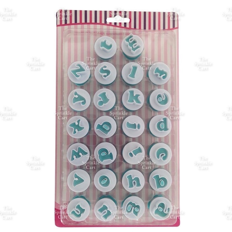 Alphabet & Number Molder Stamp Plunger Set for Fondant Lettering