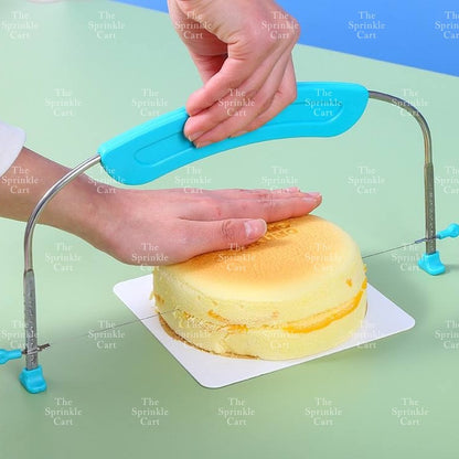 Colored Cake Slicer Leveler Adjustable Wire Slicer Stainless Steel Dough Cutter