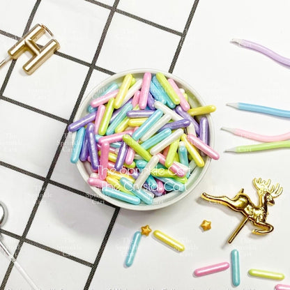 [NEW DESIGNS] Edible Sprinkles Dragees Pearls Rods Capsule for Cake Decoration TSC