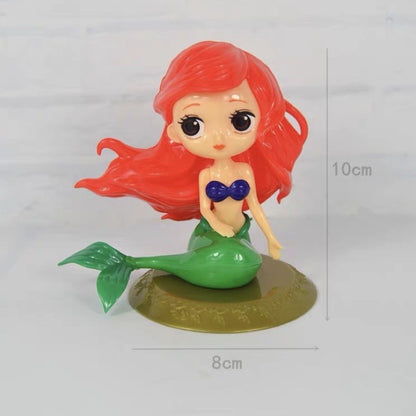 Mermaid Theme Toy Topper Silicone Molder Stencil for Cake Decoration TSC