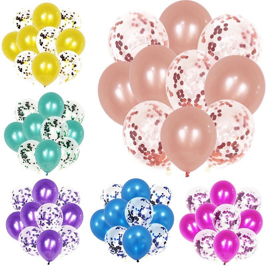 10pcs Set Metallic Confetti Party Balloon for Any Celebration TSC