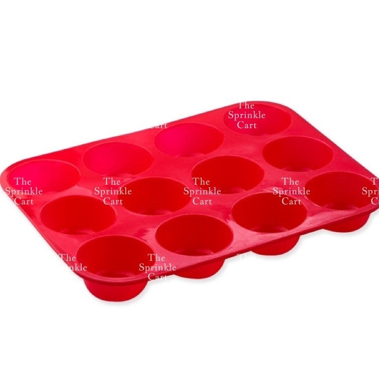 12-hole Cupcake Silicone Molder Tray for Baking Use TSC
