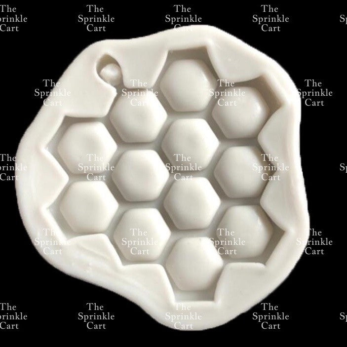 Honeycomb and Bee Theme Silicone Molder for Cake Decoration TSC