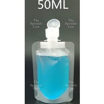 30/50/100ml Squeeze Plastic Pouch for Travel Use Easy Packing of Toiletry Fluid Items and Fluid Makeup TSC