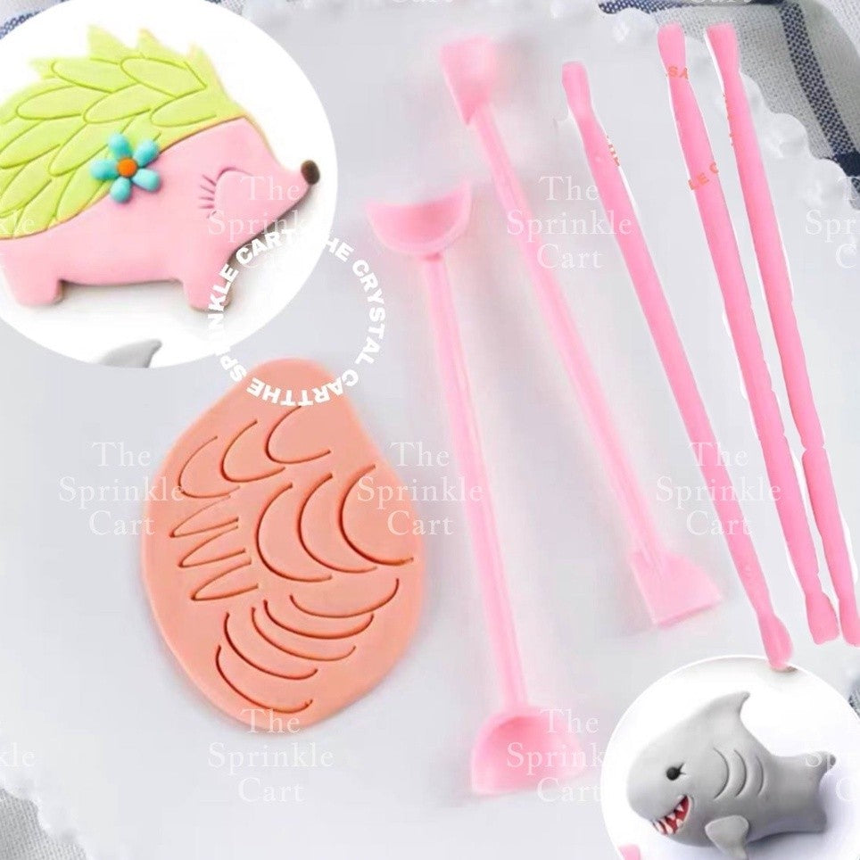 Fondant Carving Tools for Doll Face and Body Patterns TSC